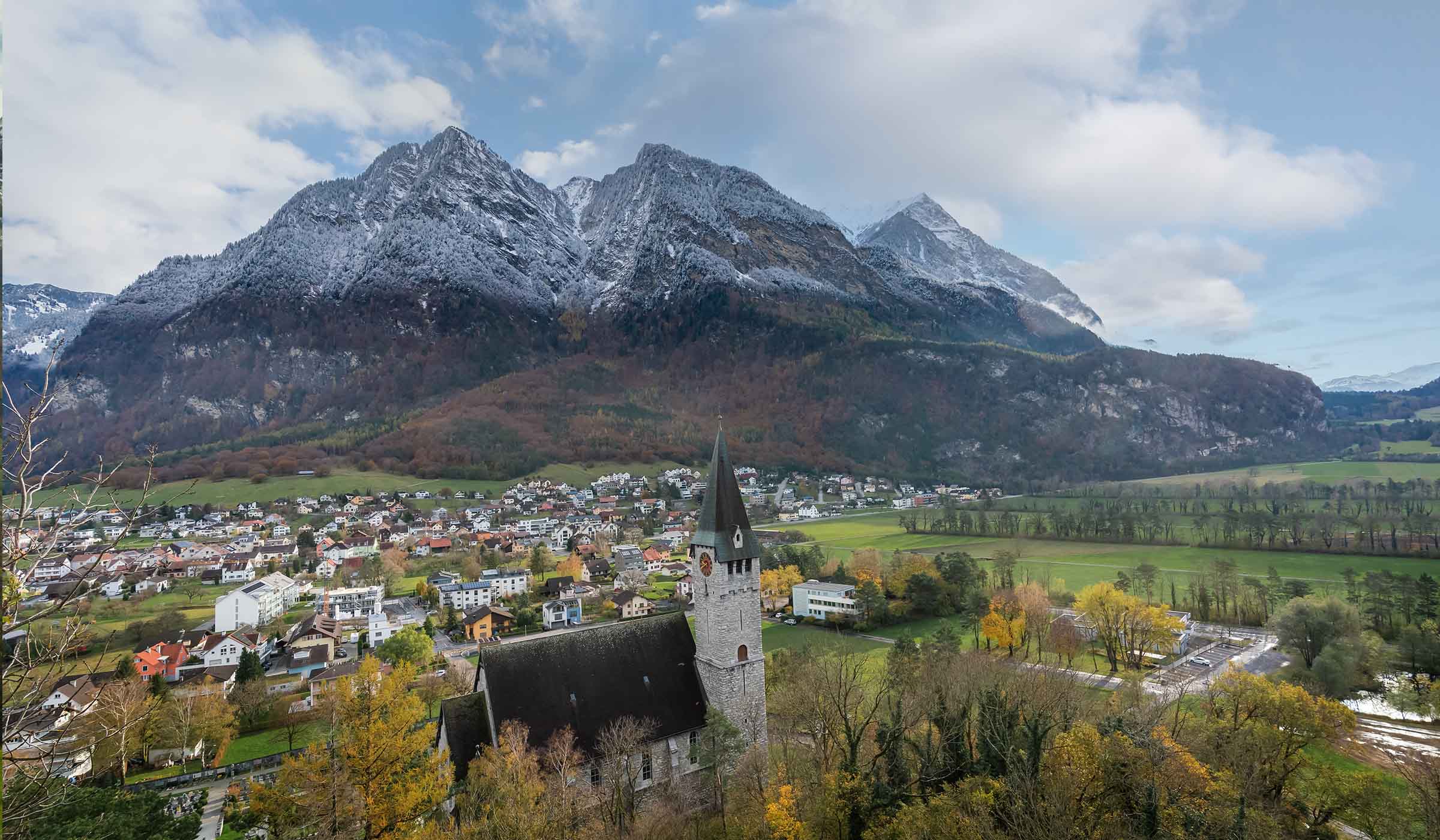 Mountain village in Liechtenstein